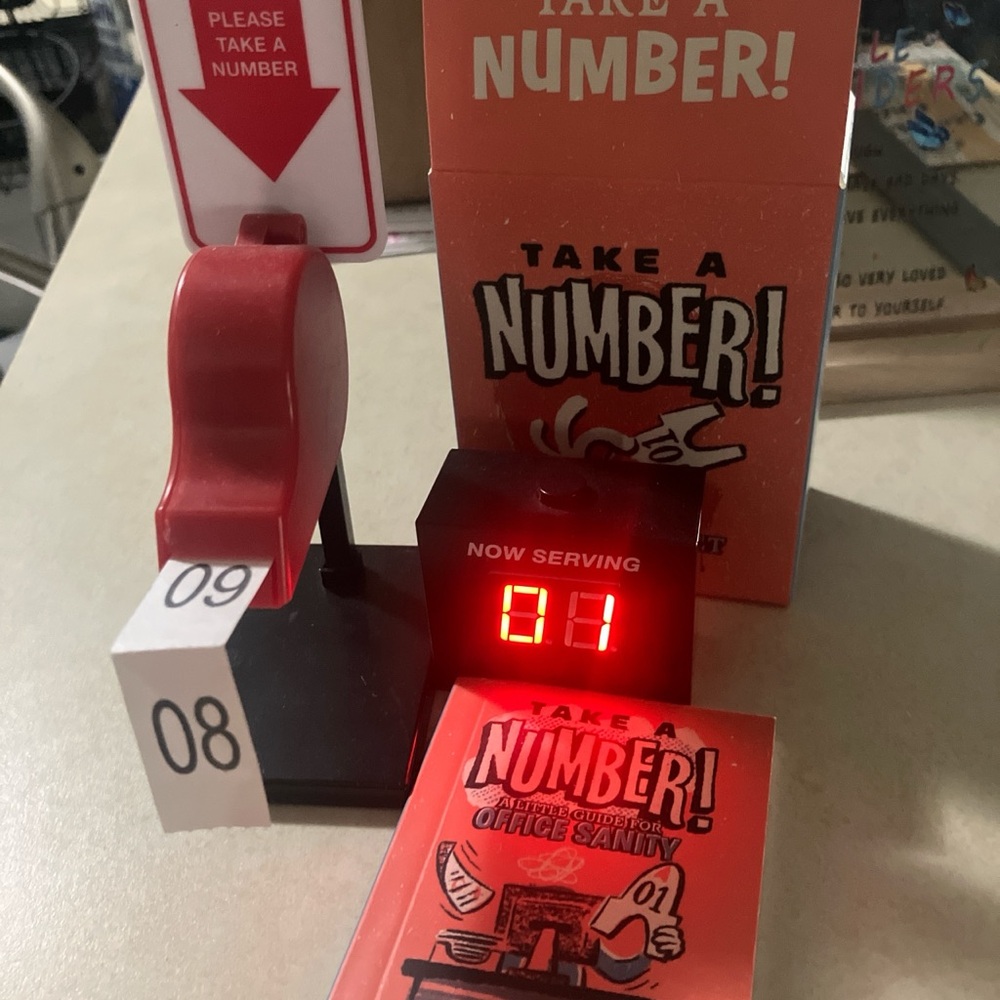 Take a Number Display Set